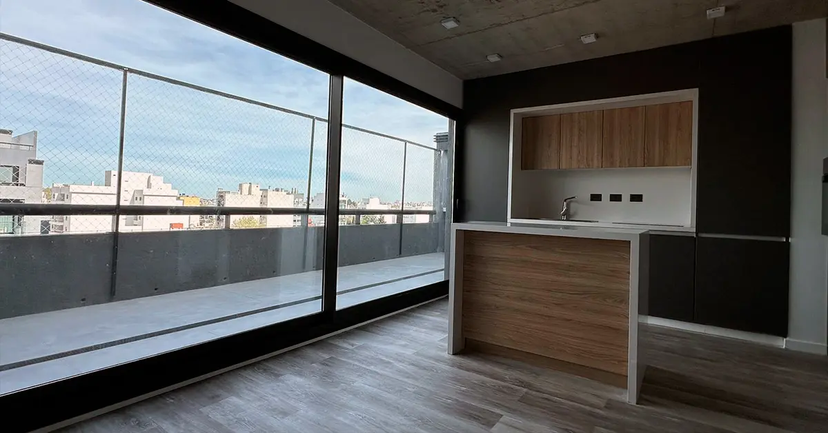 Cocina con vista a Balcón Terraza